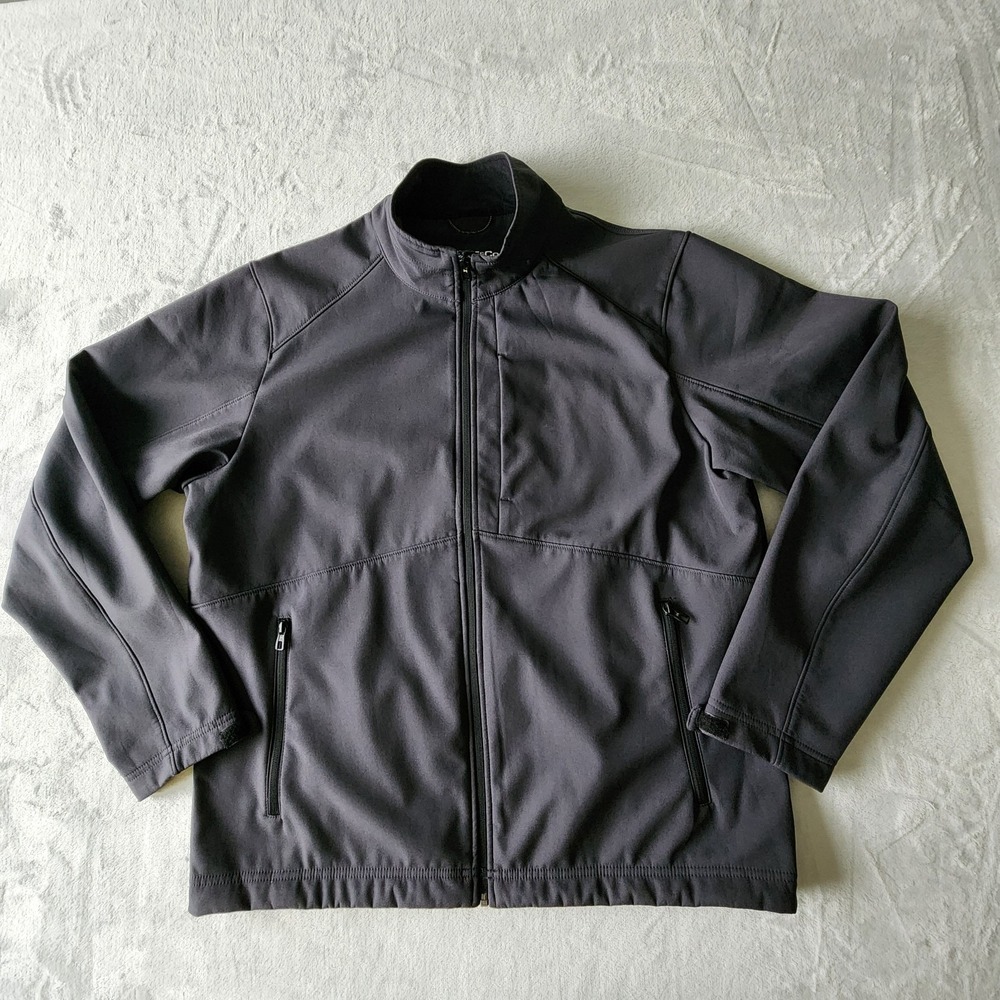 Hawke & Co Sport‎ Softshell Jacket Mens XL Black Performance Gorpcore Hiking